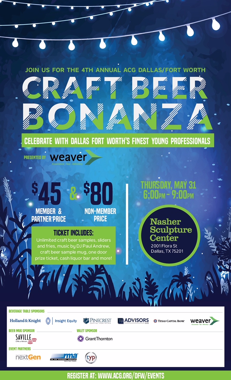 Craft Beer Bonanza 2018 ACG Dallas/Fort Worth